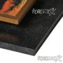 Particolare della stampa su legno 3D Black