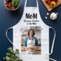 grembiule in tessuto da cucina personalizzato con foto