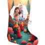 calza della befana in tessuto personalizzata con foto