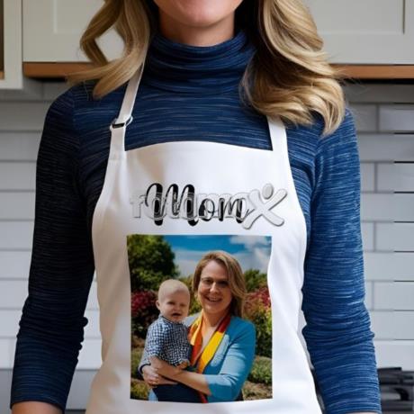 grembiule da cucina per la mamma personalizzato con foto