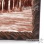 Dettaglio di intaglio classico legno con foto