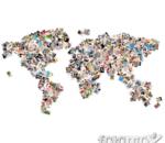 Foto Collage World su Carta