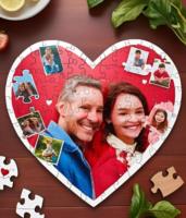 puzzle a forma di cuore personalizzato con foto