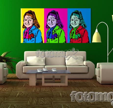 Foto su Tela con effetto pop art