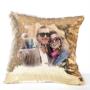 cuscino con palliettes personalizzato con foto