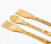 mestoli in legno da cucina personalizzati ad incisione