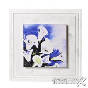 Foto su legno 3D White realizzato interamente a mano 